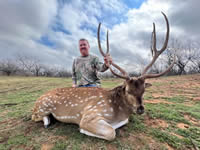 Axis Hunts with professional hunting guide Dan Moody Hunting Services in Texas