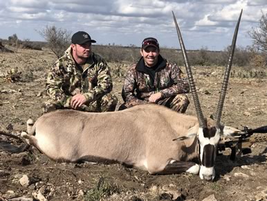 Gemsbok Hunting Trip in Texas